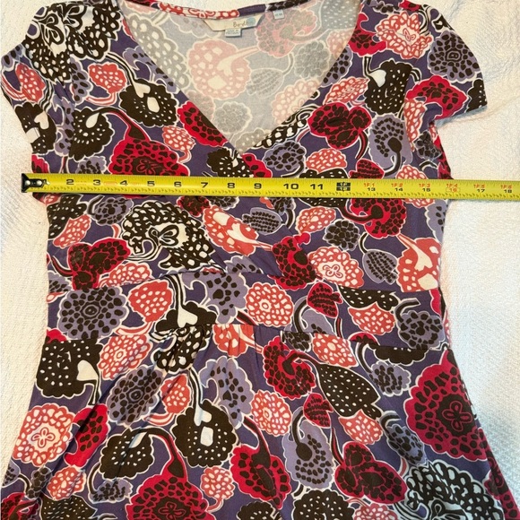 Boden Stretchy Floral V-Neck Dress - Picture 12 of 12